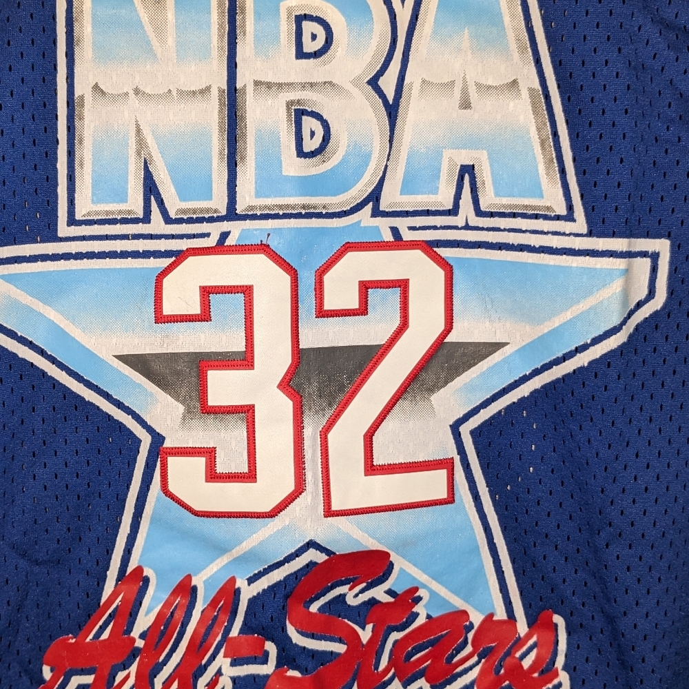 Western Conference Magic Johnson Mitchell & Ness Blue 1992 ASG Authentic Jersey - Picture 3 of 16